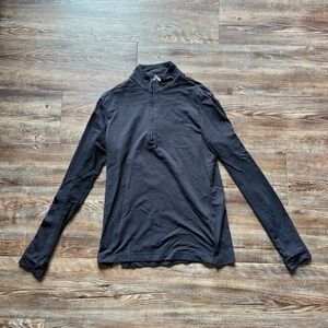 EIS Sunshirt Small Black Long Sleeve Quarter-Zip Top